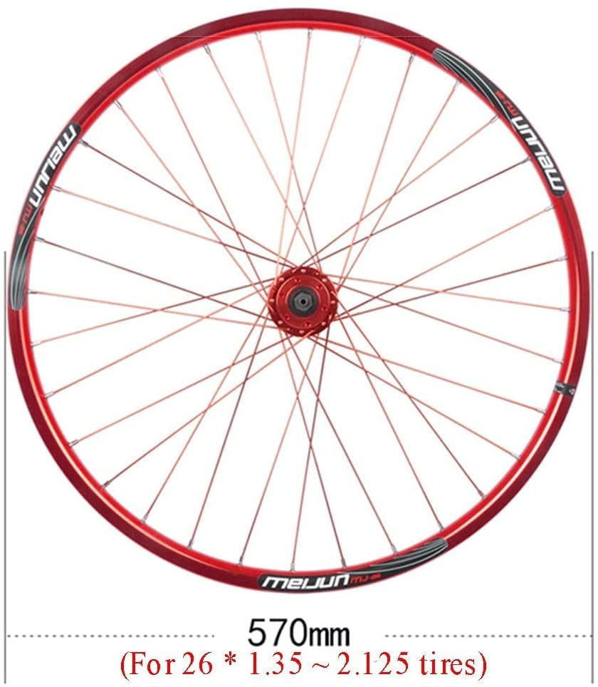 Amazon.co.jp: ホイールセット MTB自転車後輪26インチ、 QR 32H