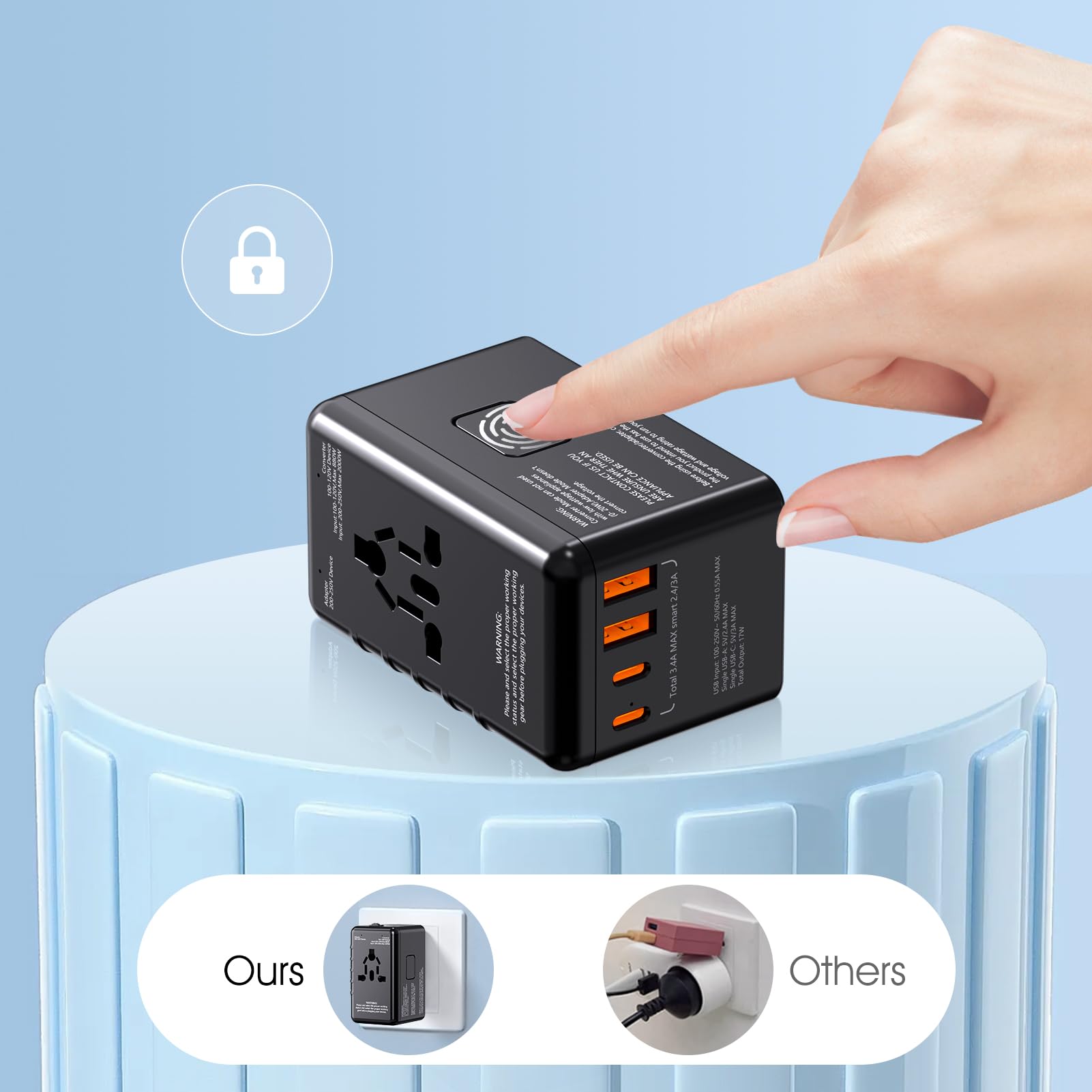 Amazon.co.jp: X-STAR アップグレード 5in1超小型変圧器+変換プラグ