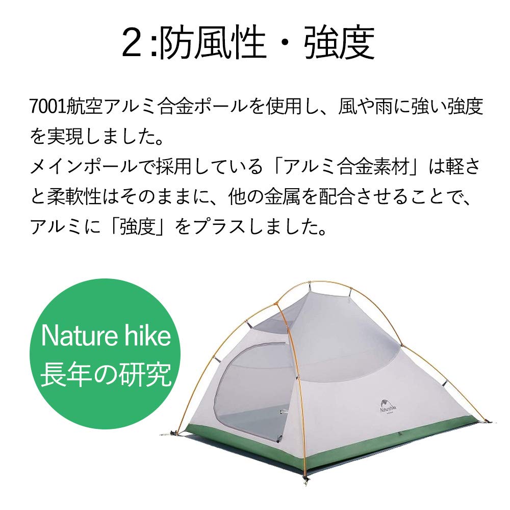 Amazon.co.jp: Naturehike 正規品 テント 2人用 CloudUp2
