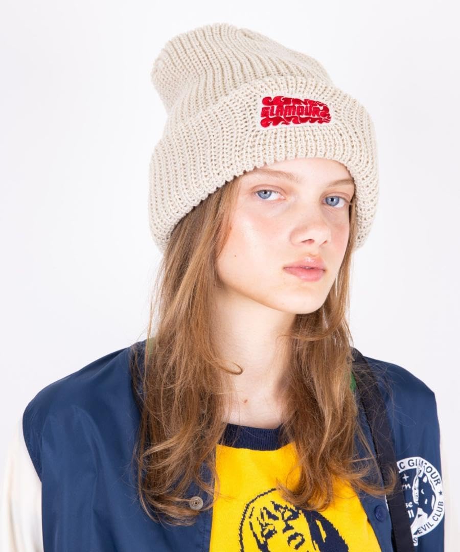 Amazon.co.jp: ヒステリックグラマー FLAME LOGO刺繍 ニットキャップ