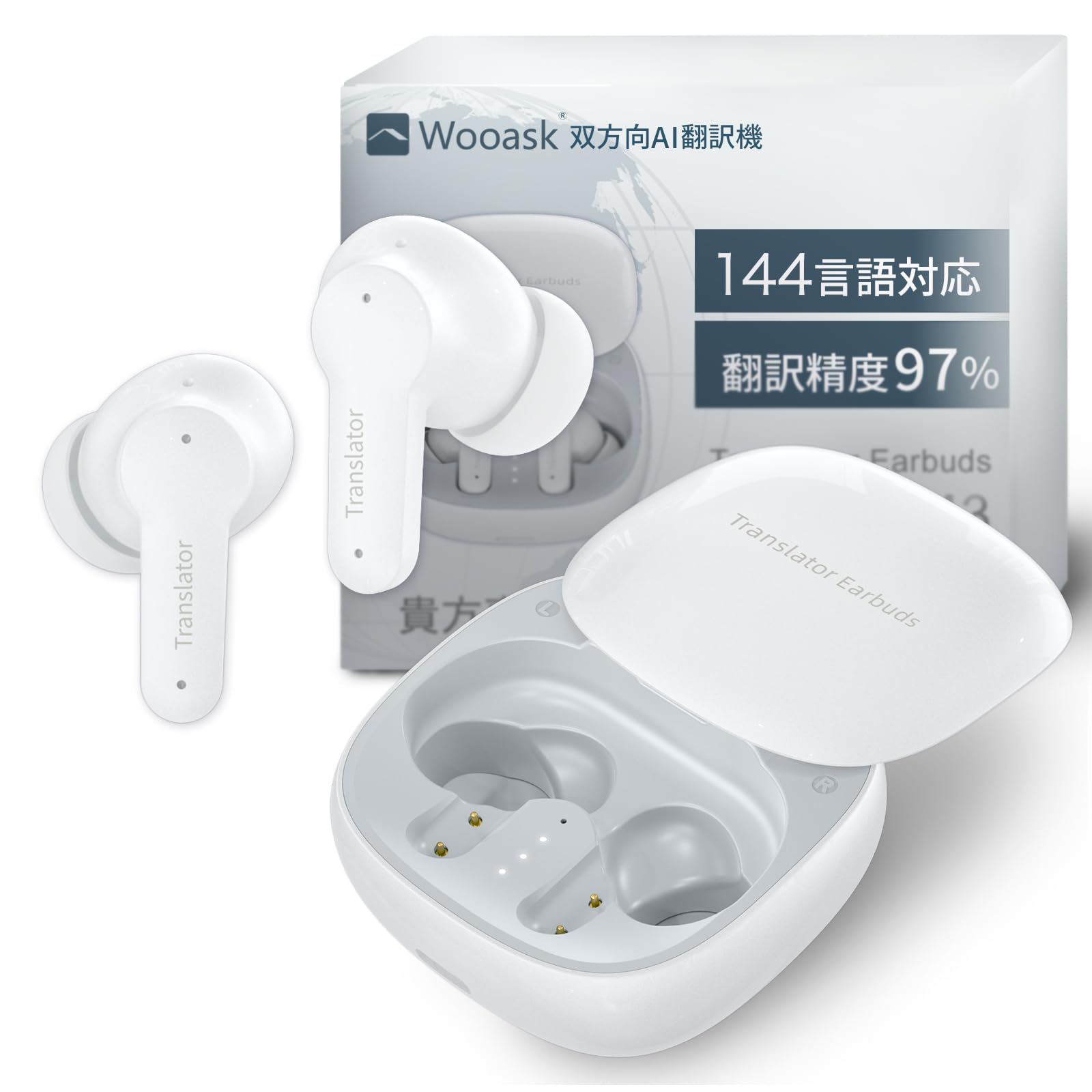 Amazon.co.jp: イヤホン翻訳機 通訳機 Wooask M3 PLUS ウーアスク 公式