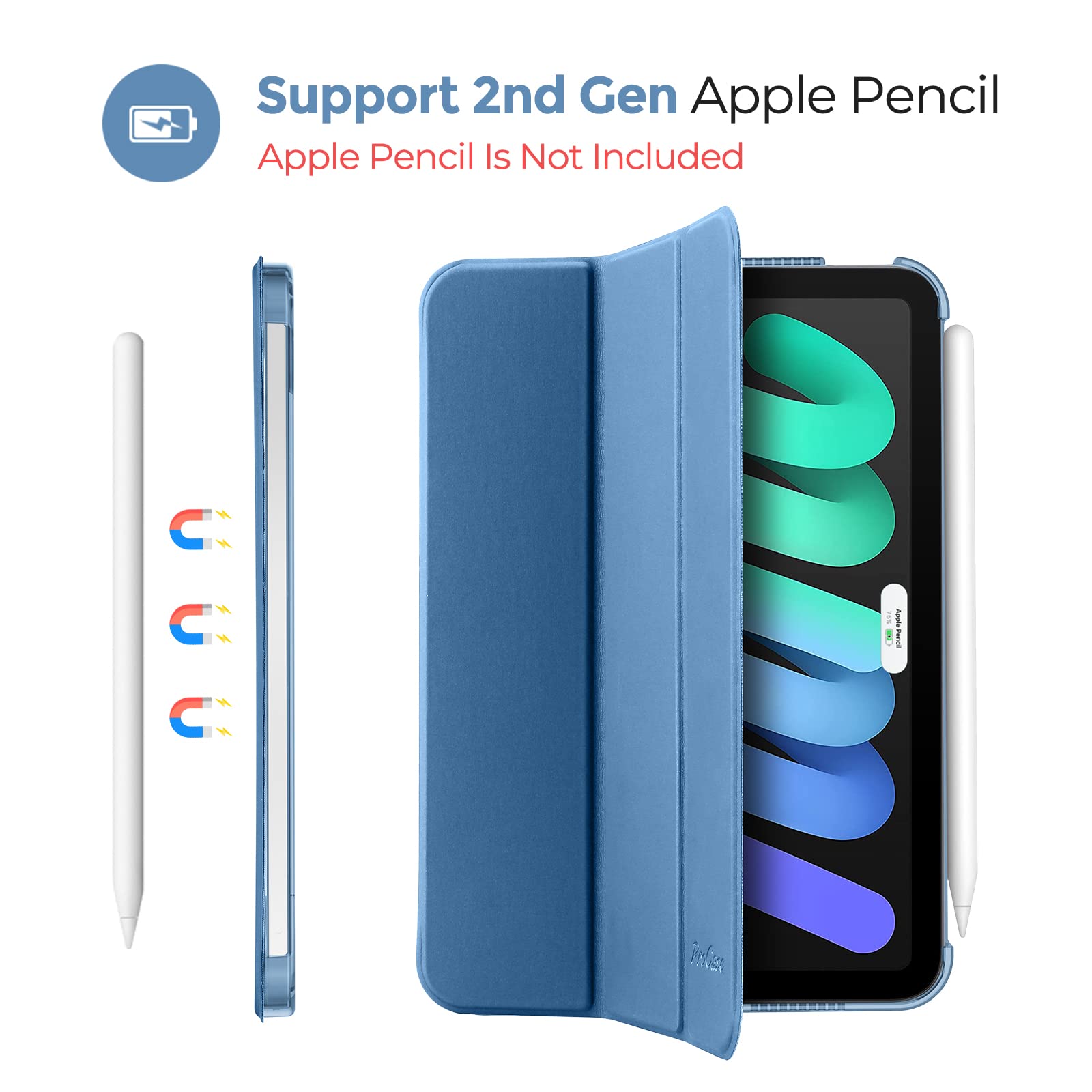 Amazon.com: ProCase Smart Case for iPad mini 7 A17 Pro 2024/iPad