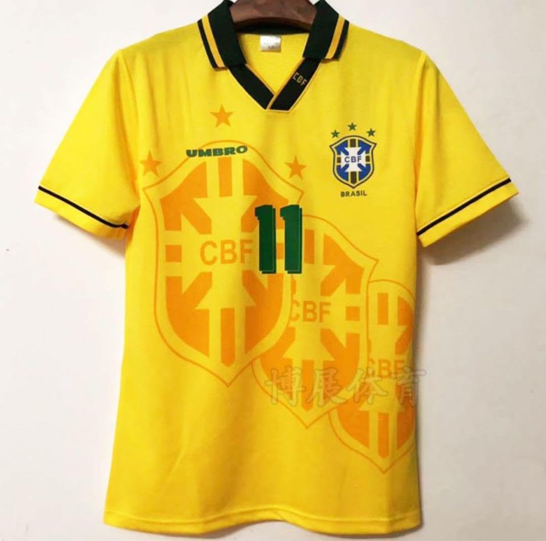 Amazon.co.jp: 1994年ワールドカップ ブラジル代表 ホーム半袖
