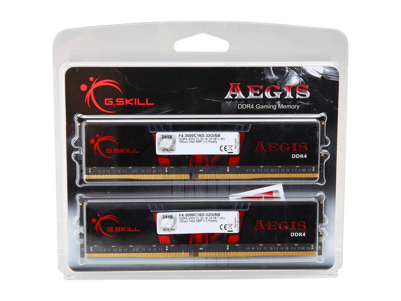 Amazon.co.jp: 32GB G.Skill DDR4 Aegis 3000MHz PC4-24000 CL16