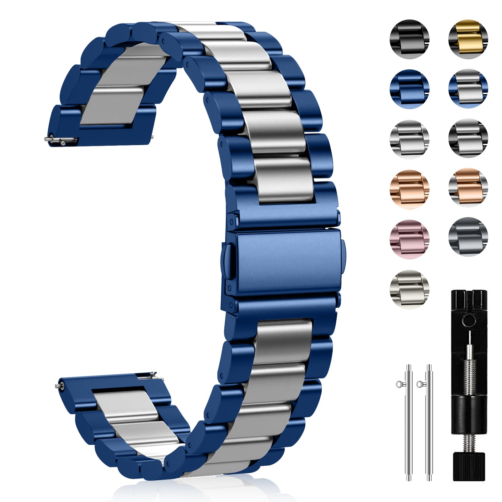 Amazon.co.jp: [CeiBand] バンド 18mm 20mm 22mm ステンレス製 時計