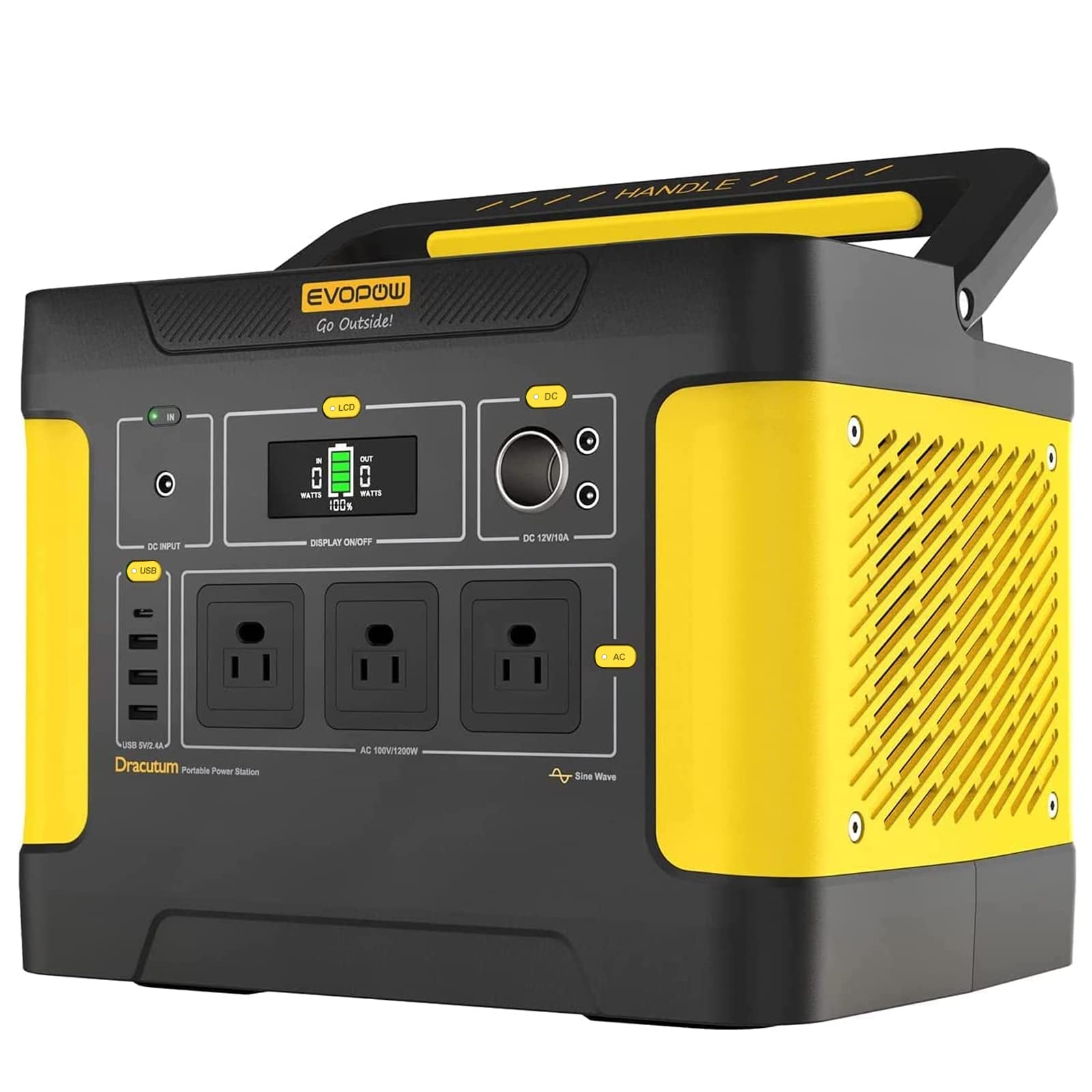 Amazon.co.jp: Evopow ポータブル電源 リン酸鉄リチウム 1531Wh 長寿命