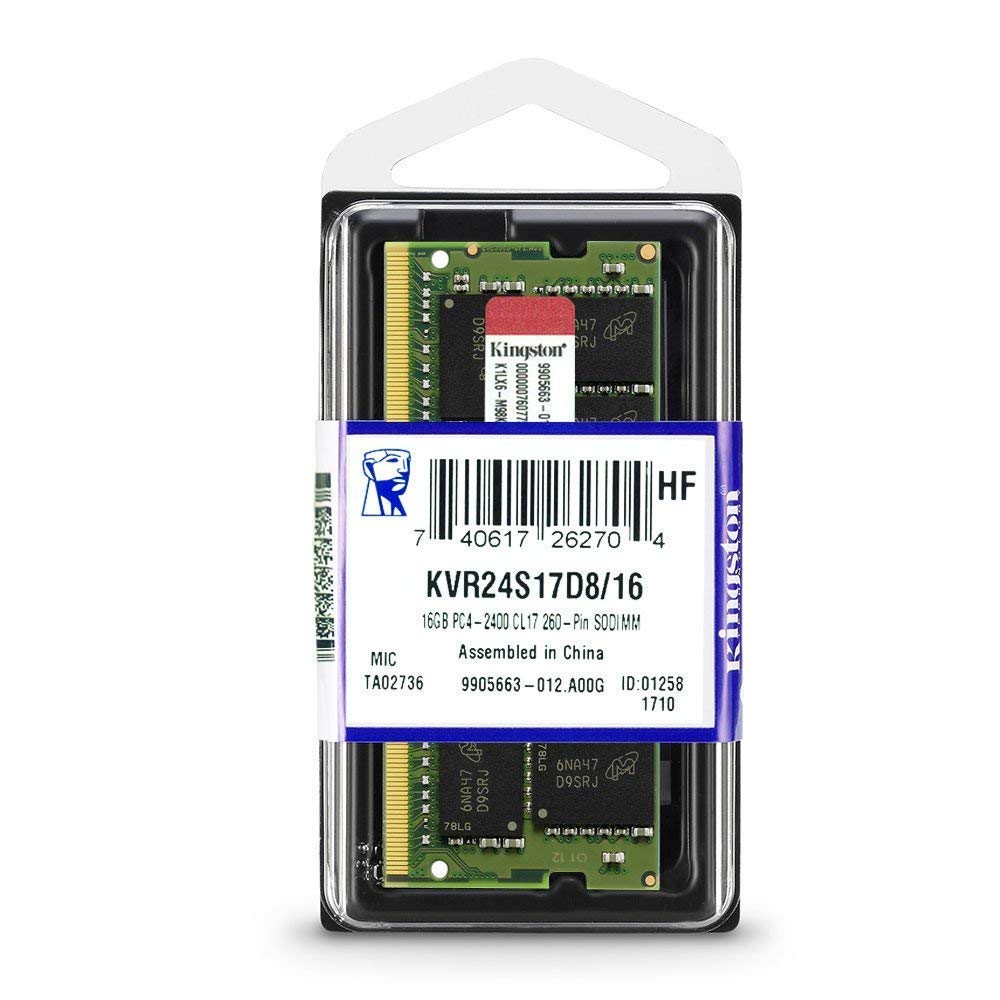 Kingston Technology (KVR24S17D8/16) ValueRAM 16GB 2400Mhz DDR4 Non