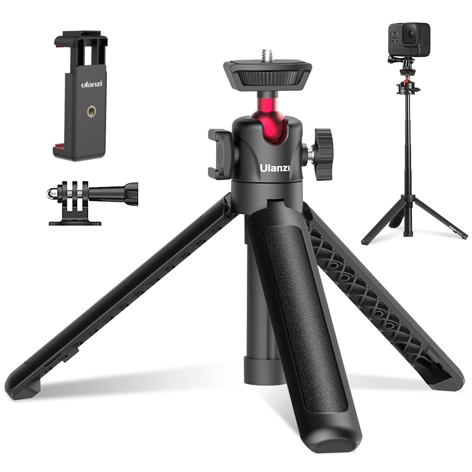 Amazon | Ulanzi MT-16 カメラ三脚 ＋スマホクリップ付き 自撮り棒