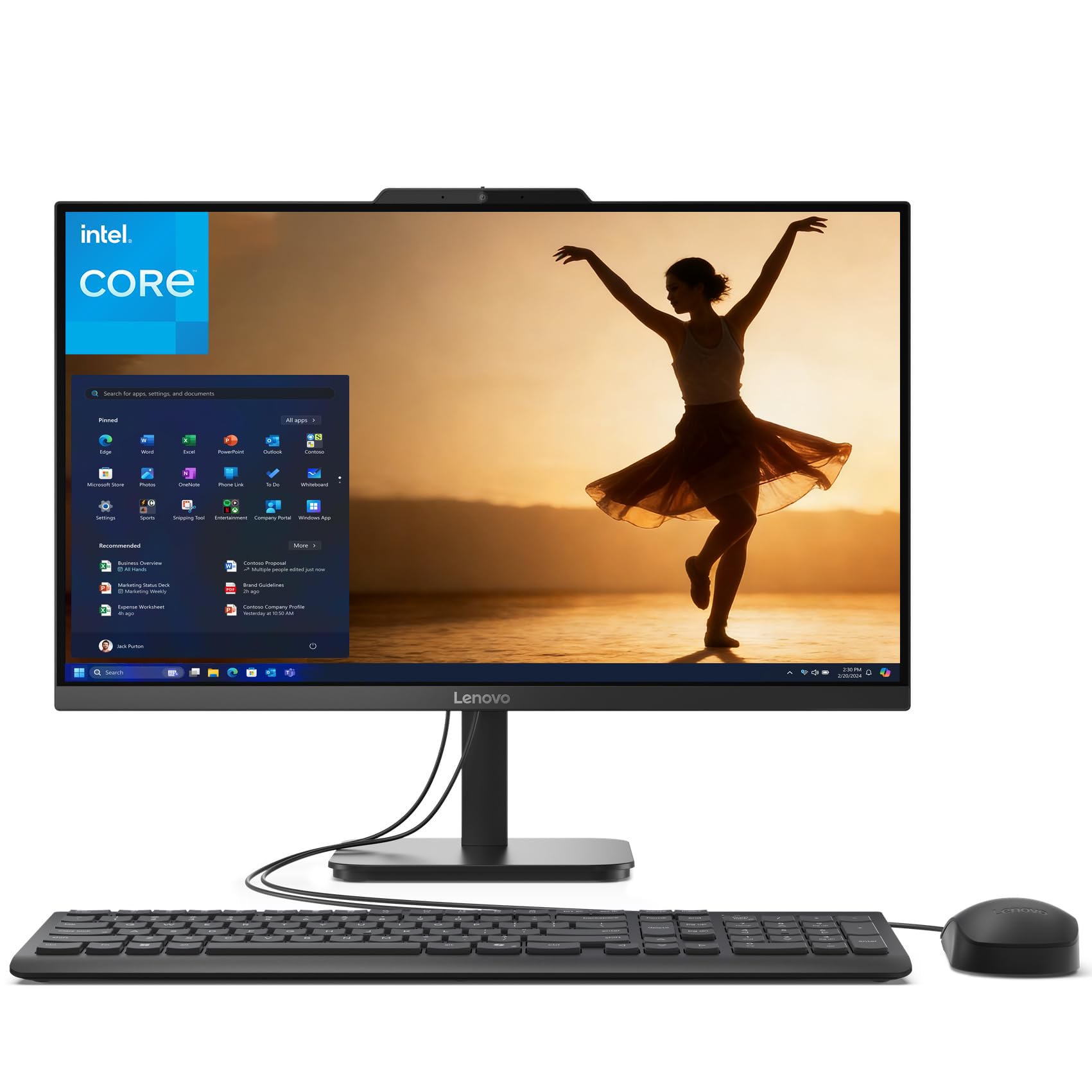Amazon.com: Lenovo 24 All-in-One Desktop Computer, 16GB DDR4 RAM