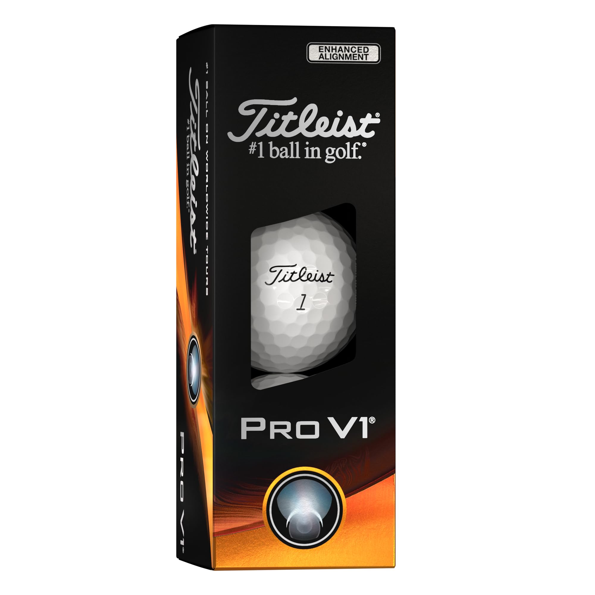 Amazon | Titleist Pro V1 1ダース強化アライメントゴルフボール