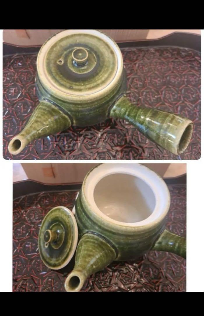 Amazon.co.jp: 赤津焼 東窯 春草 茶器 急須、湯呑み×5客 茶道具