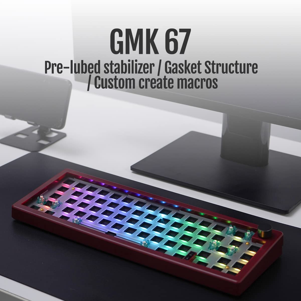 Amazon | GMK67 ガスケットマウントメカニカルキーボードキット