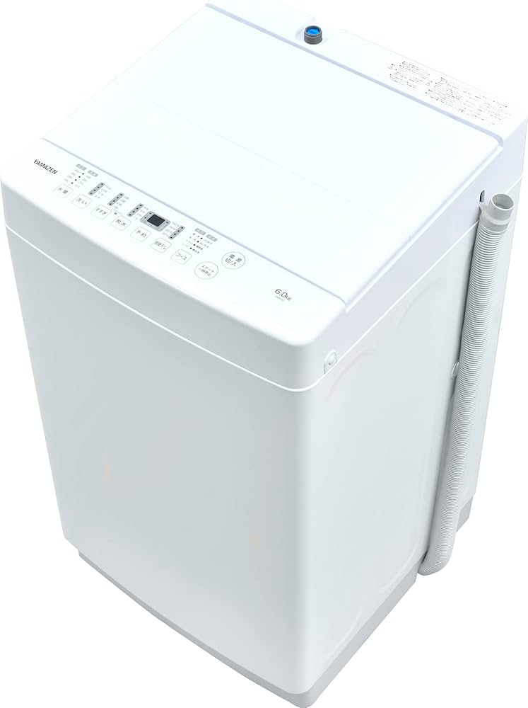 Amazon | [山善] 全自動洗濯機 6kg YWM-60(W) ホワイト 一人暮らし