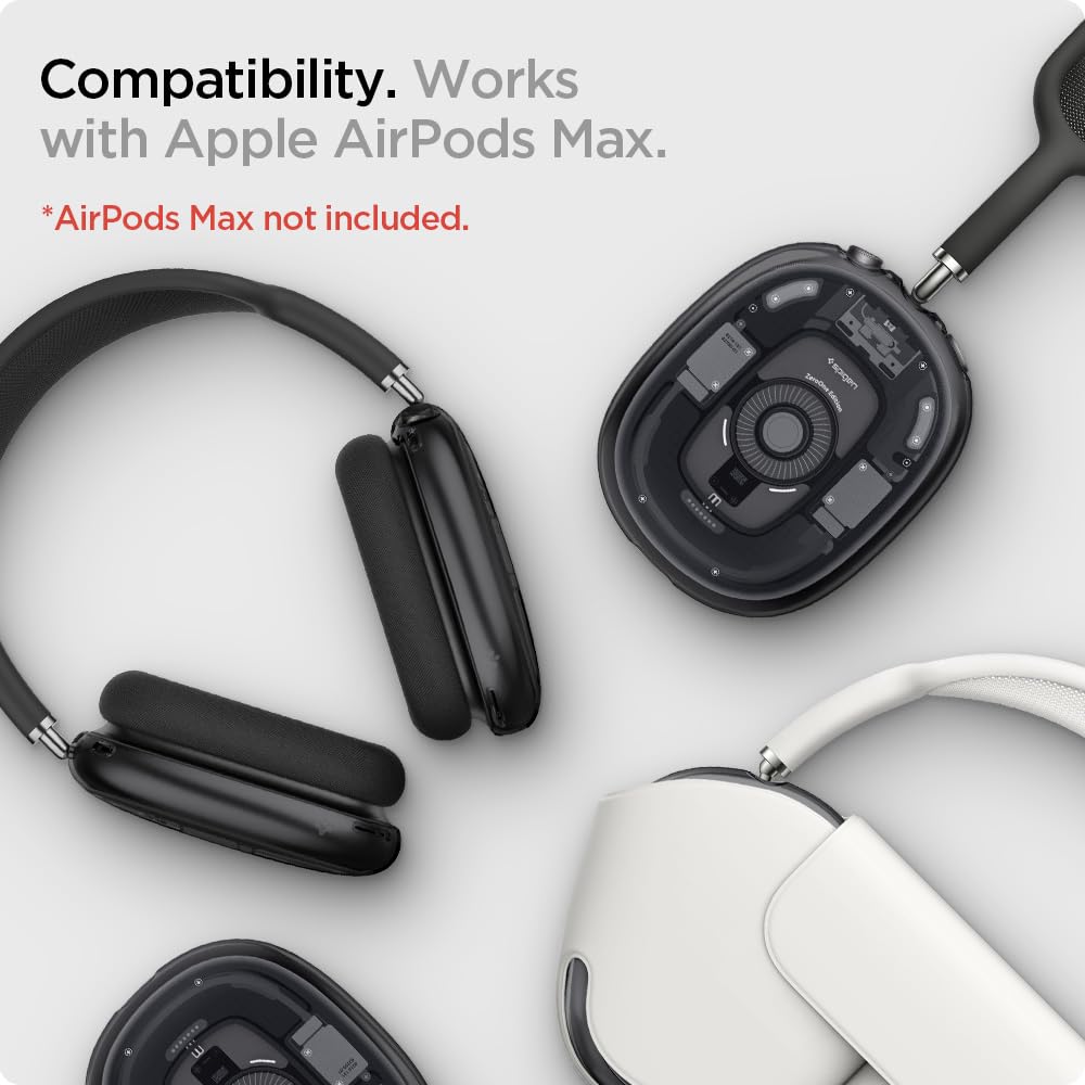 Amazon | Spigen Airpods Max ケース カバー スケルトンデザイン