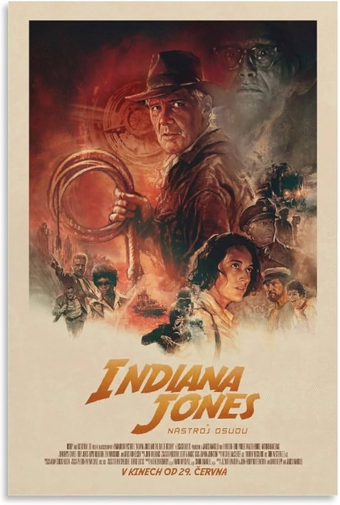 Amazon.co.jp: 古典の映画インディジョーンズと運命のダイヤルポスター