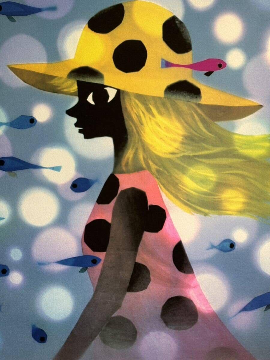 Amazon.co.jp: 藤城清治「夏魚しました」真作保証保証書付き巌谷小波