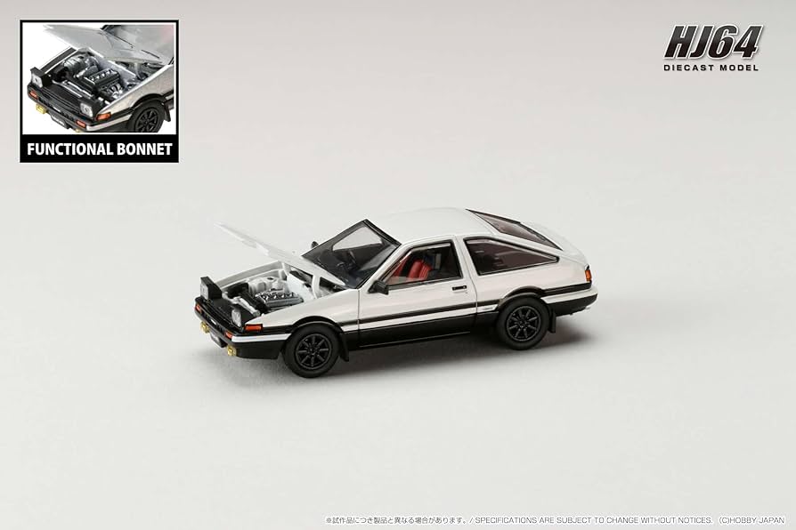 Amazon | HJ64 1/64 トヨタ スプリンター トレノ GT APEX (AE86) JDM
