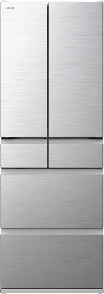 Amazon | 日立 冷蔵庫 幅65cm 485L シルバー R-H49S S 6ドア フレンチ