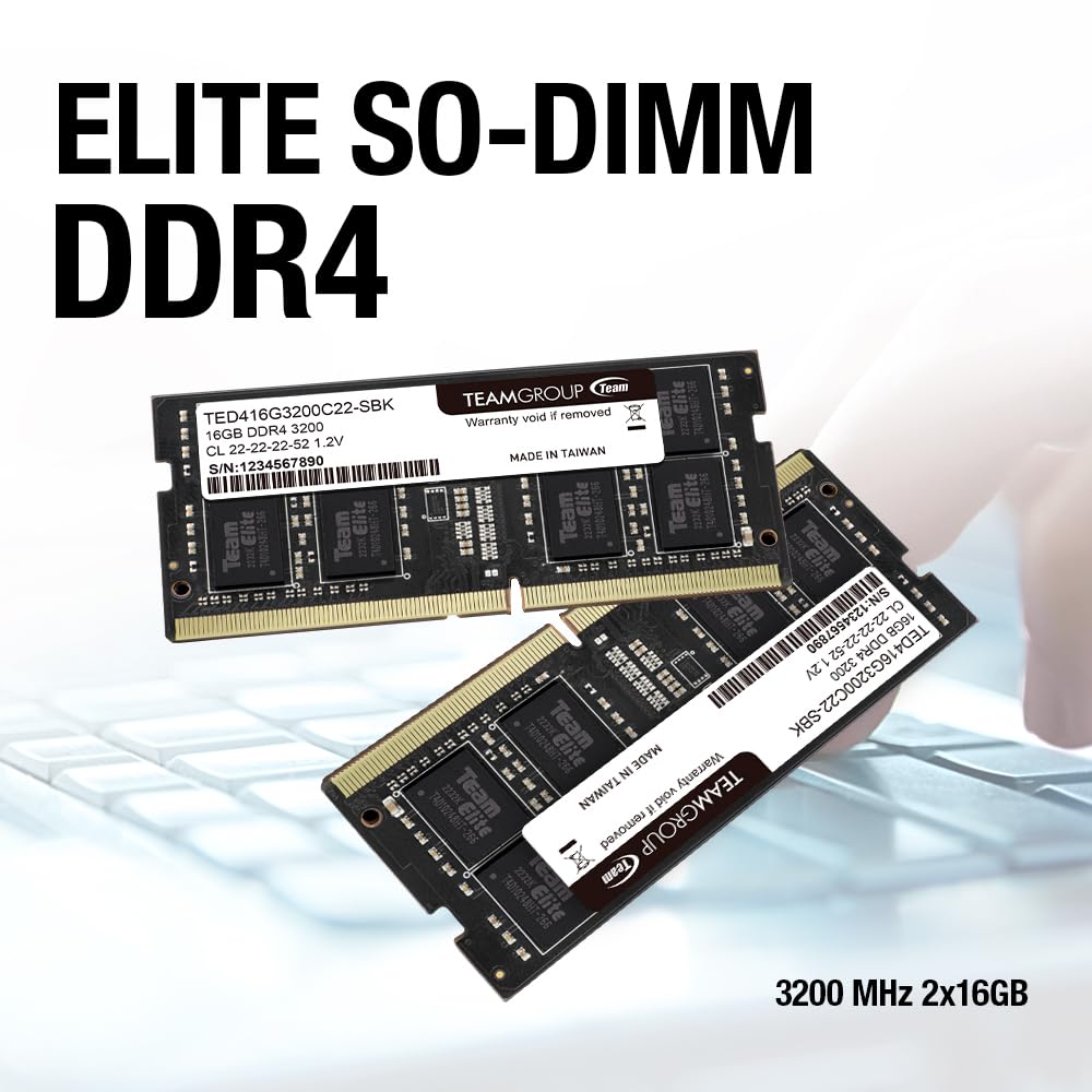 Amazon.co.jp: Memoria SODIMM DDR4 3200 16GB C22 Team Elite