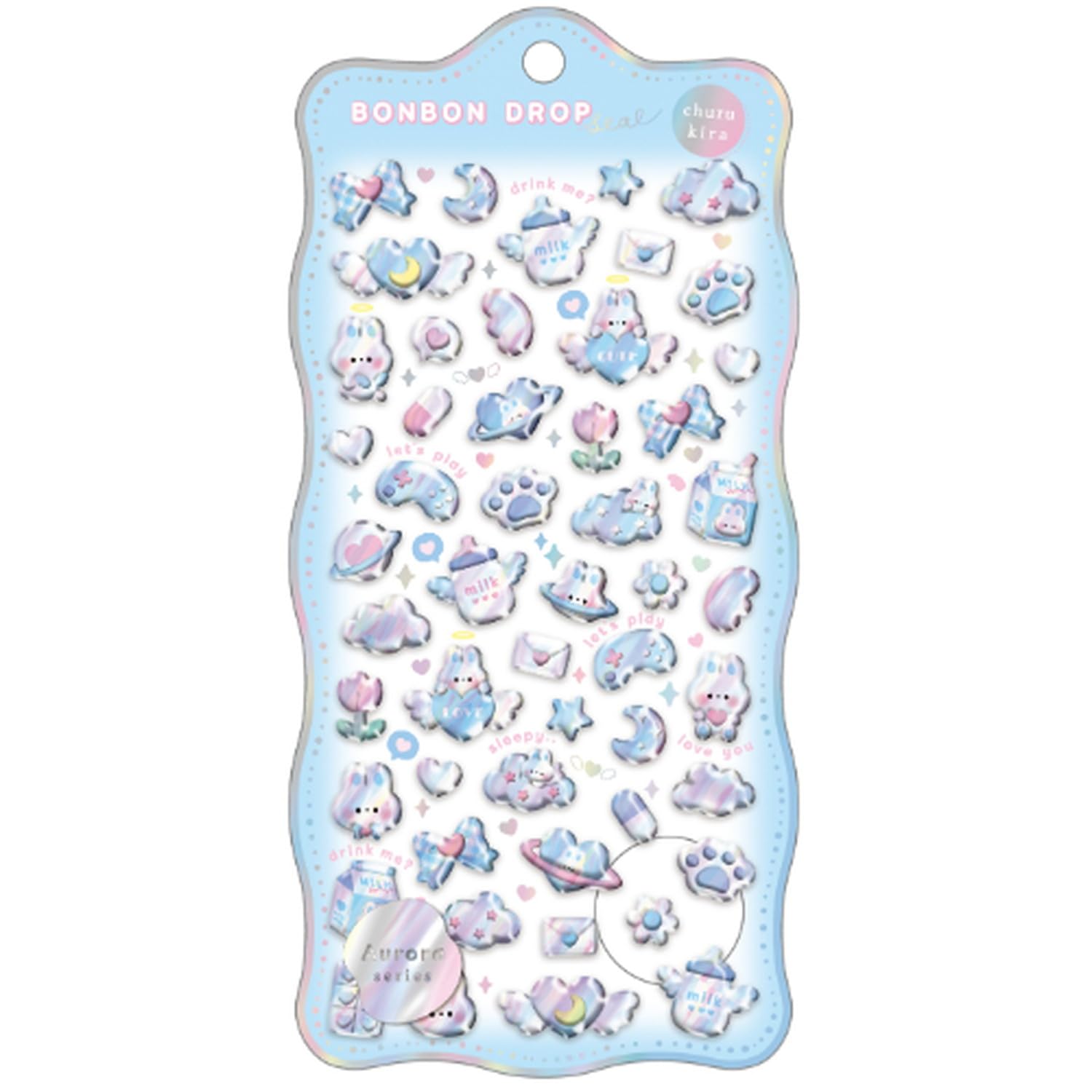 Amazon | クーリア シール ボンボンドロップシール（オーロラ