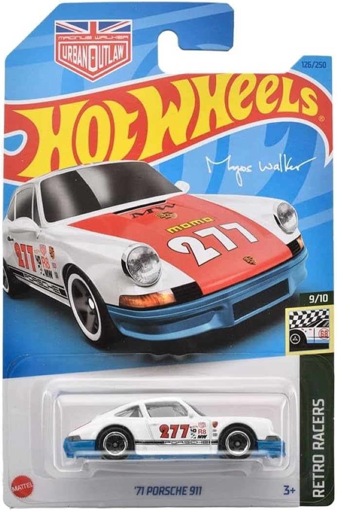 Amazon.com: Hot Wheels '71 Porsche 911 (White) 2023 Retro Racers