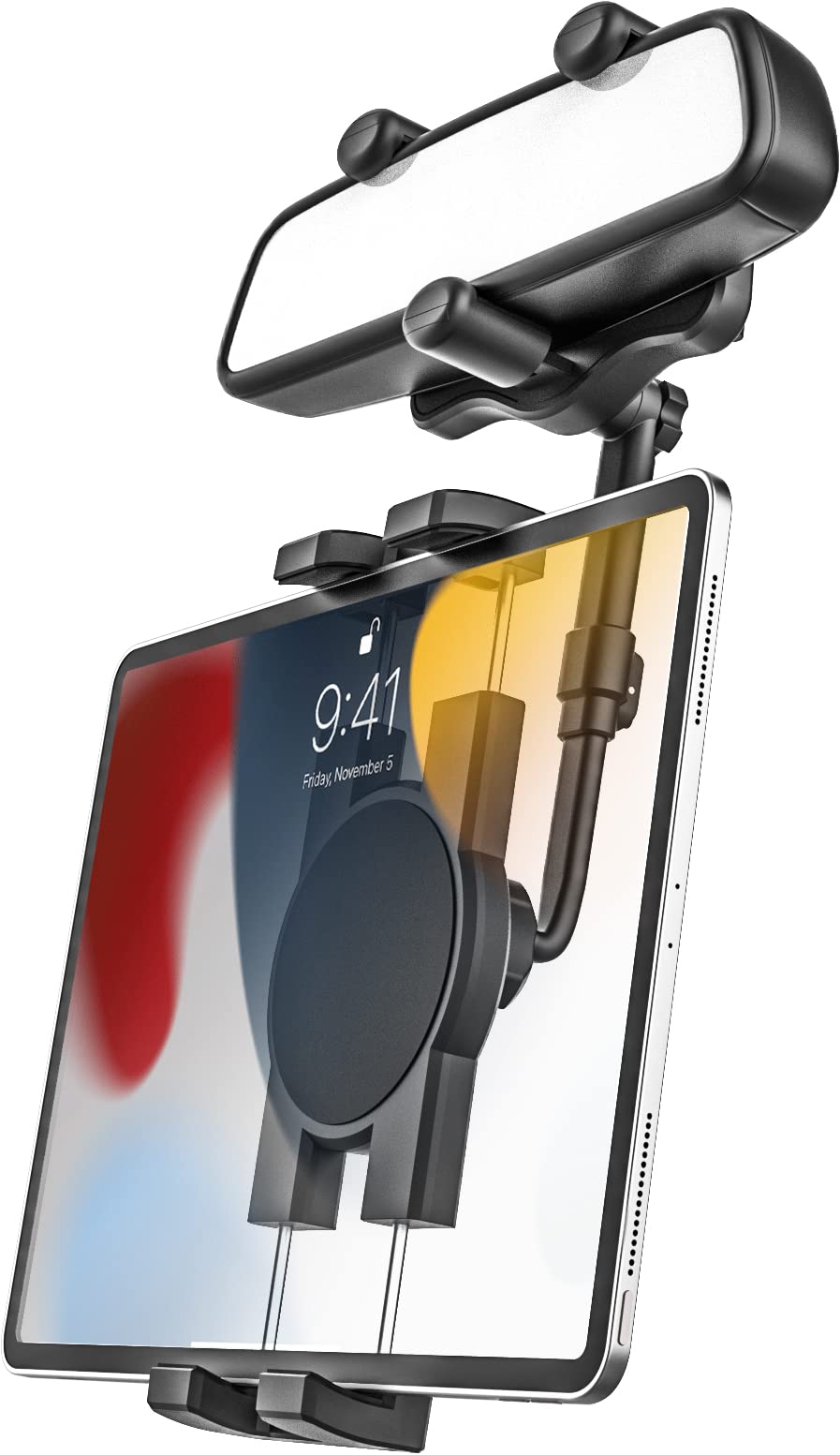 Amazon.co.jp: woleyi 車載ホルダー バックミラー タブレットホルダー