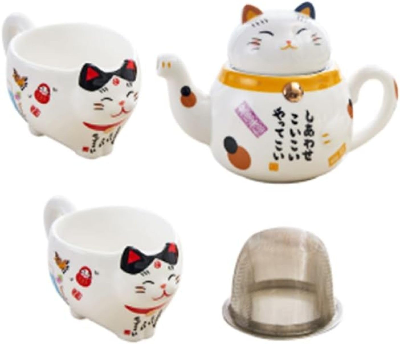 Amazon | 急須 ティーポット ティーセット 湯呑みセット 御洒落 可愛い