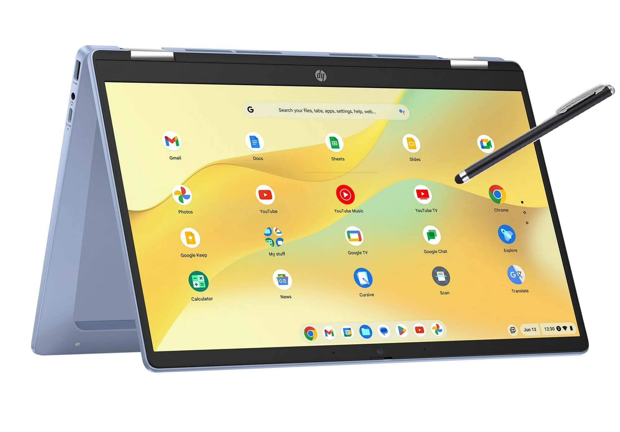 Amazon.com: HP Convertible 2-in-1 Chromebook in Blue 14