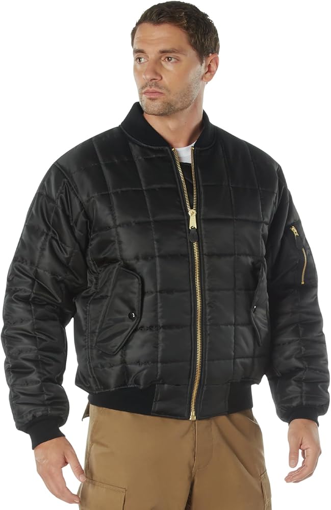 Amazon.com: Rothco 23160 Quilted MA-1 Flight Jacket Color : Sage