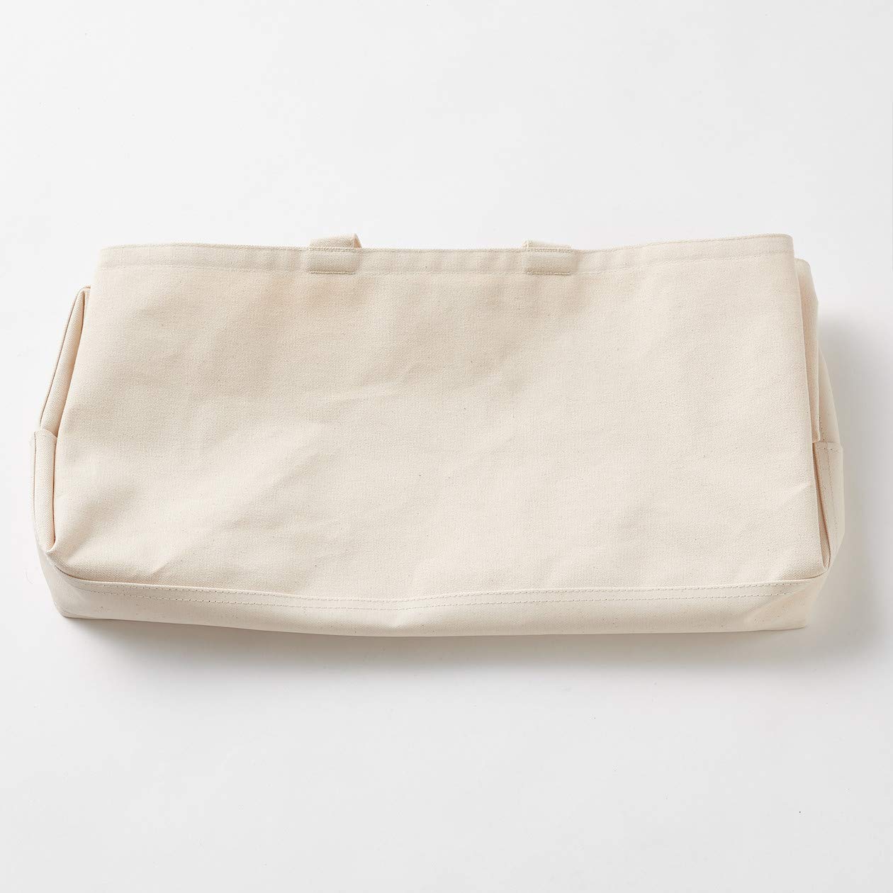 Amazon.co.jp: 無印良品 持ち手付帆布長方形バスケット・特大 約幅52