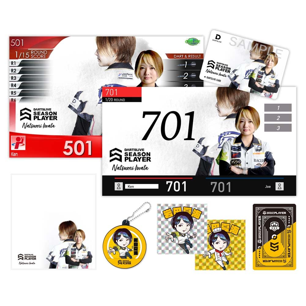 Amazon.co.jp: DARTSLIVE PLAYER GOODS 岩田夏海選手セット ダーツ