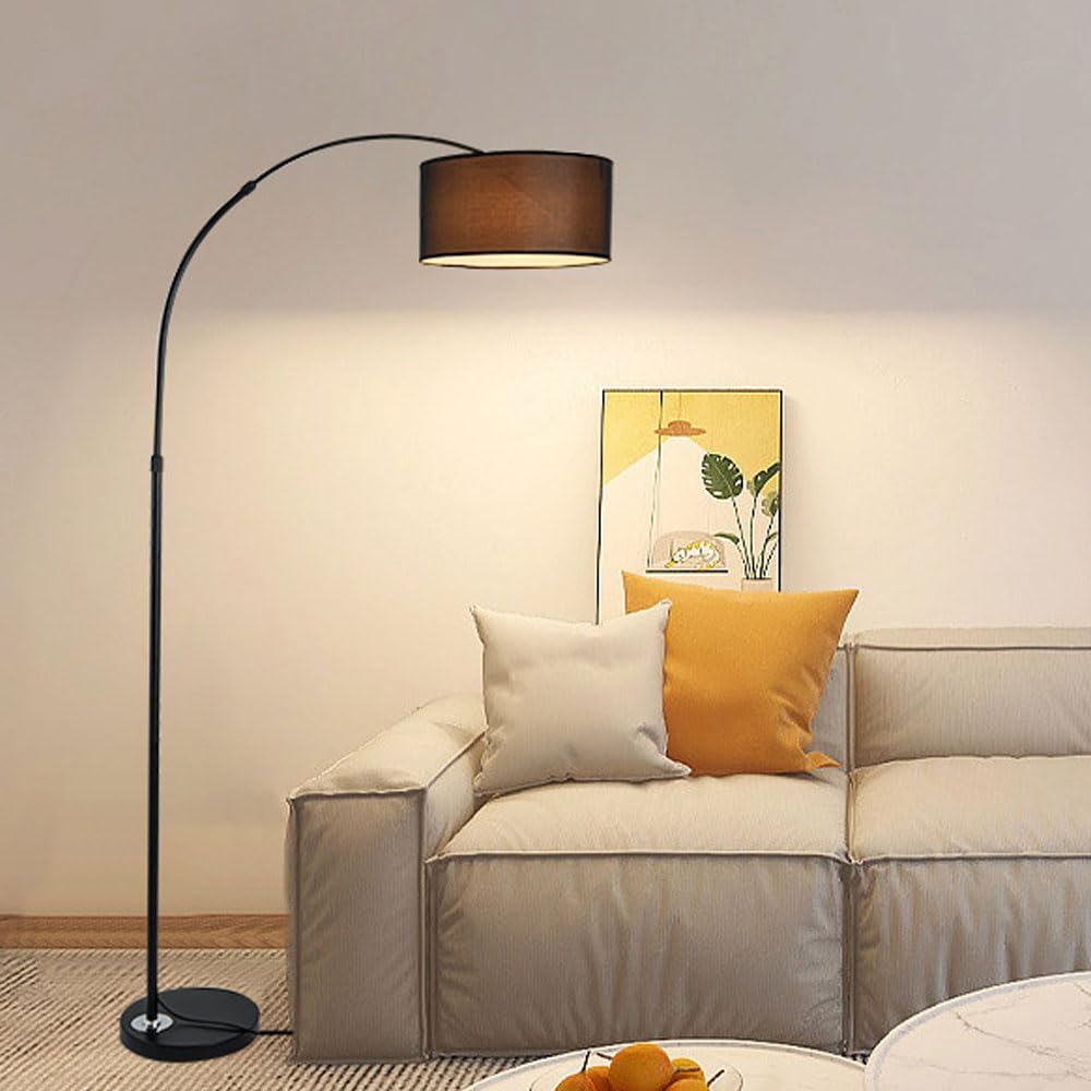 Amazon.co.jp : ファブリックドラムシェードフロアランプ クラシック