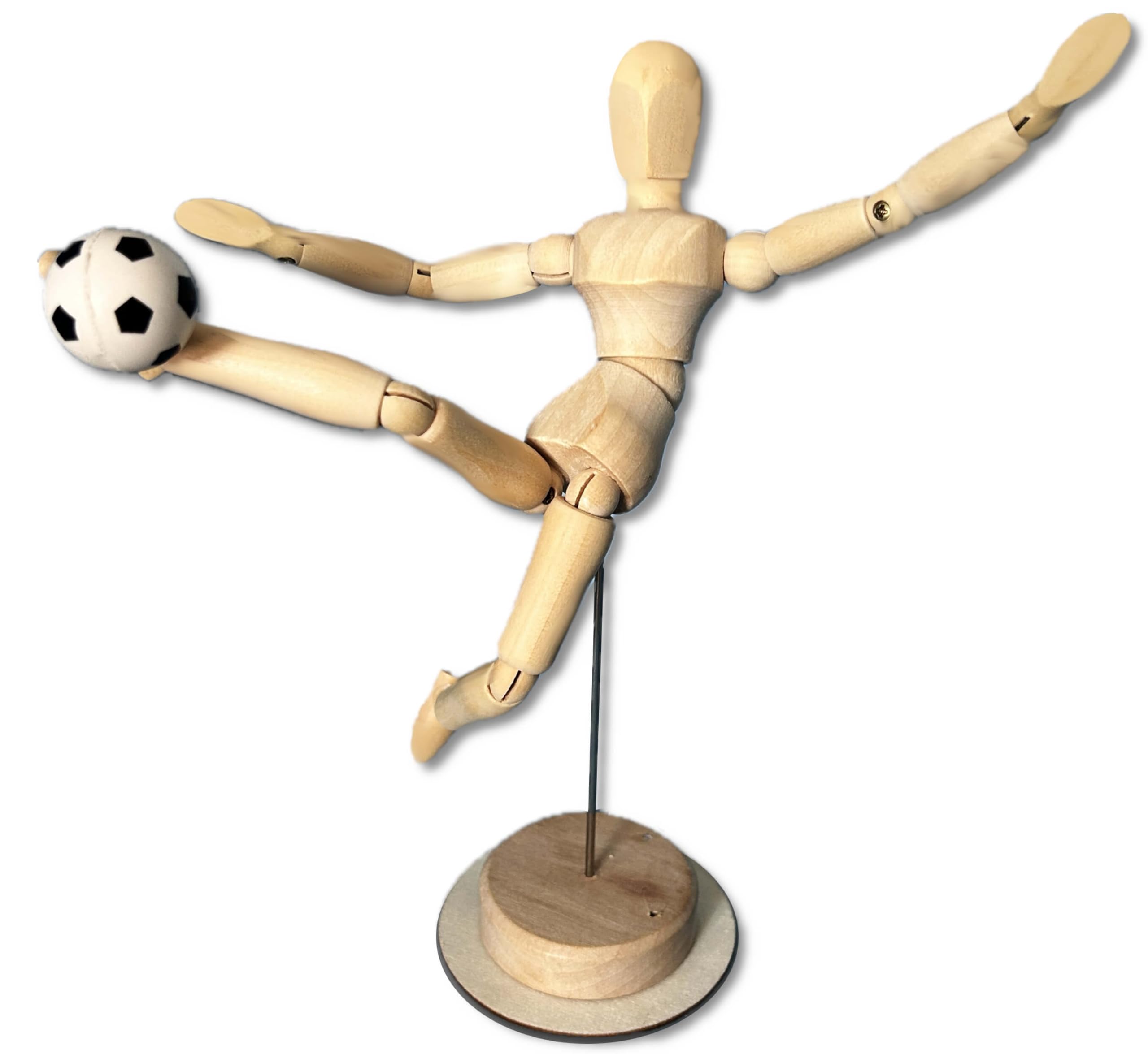 Amazon.co.jp: 製作された創意工夫の8インチユニ木製サッカー