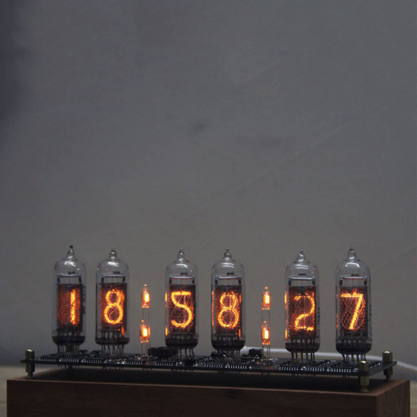 Amazon.co.jp: ニキシー管時計、IN-14手作りニキシー管時計、電源オフ