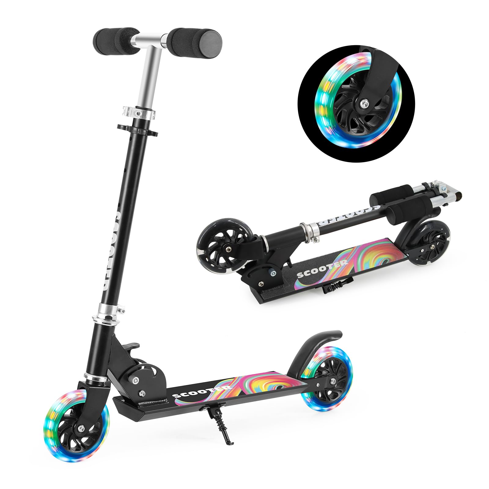 Amazon.co.jp: Tenboom キックボード キックスクーター 子供用 LED