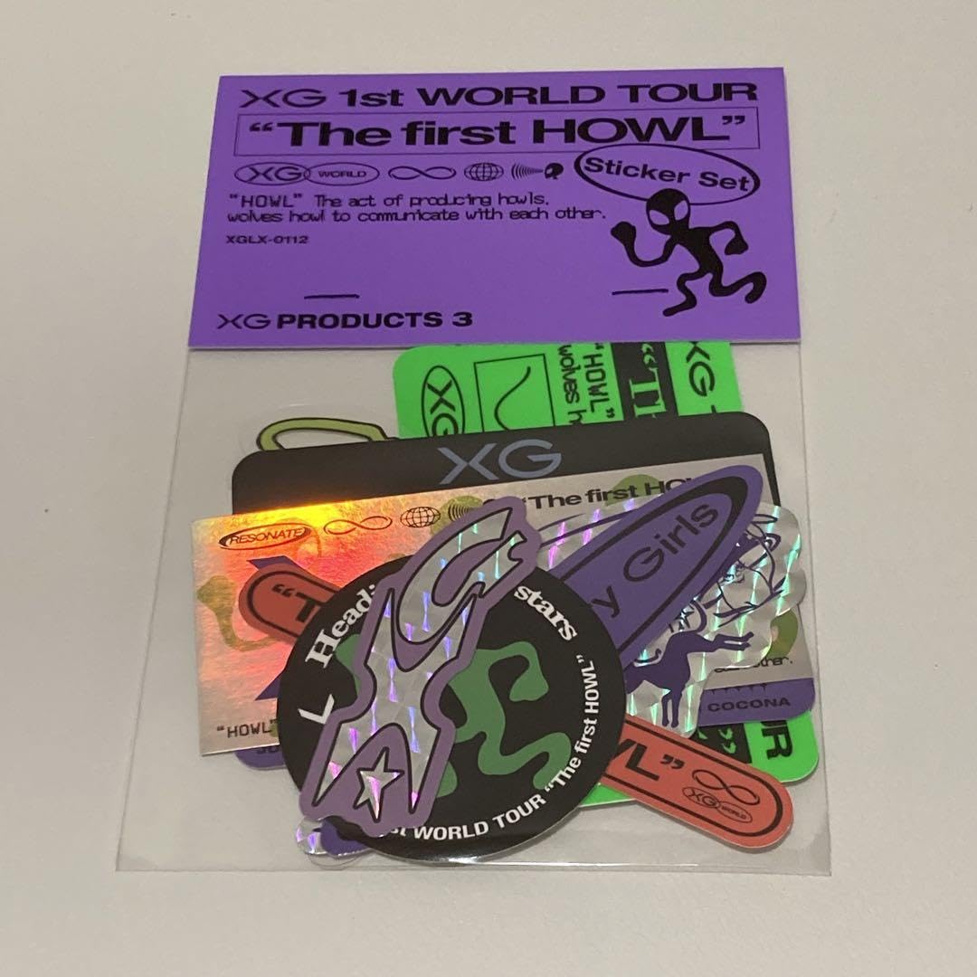 Amazon.co.jp: XG The first HOWL Sticker Set ステッカーセット