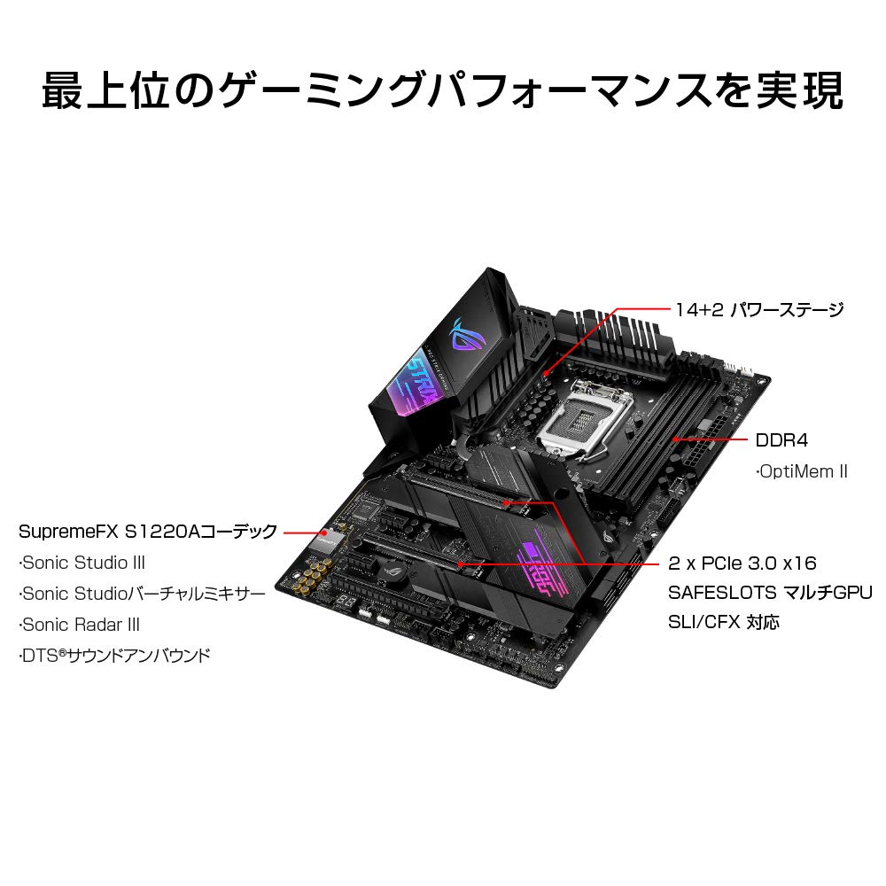 Amazon | ASUS INTEL Z490 搭載 LGA1200 対応 ROG STRIX Z490-E GAMING
