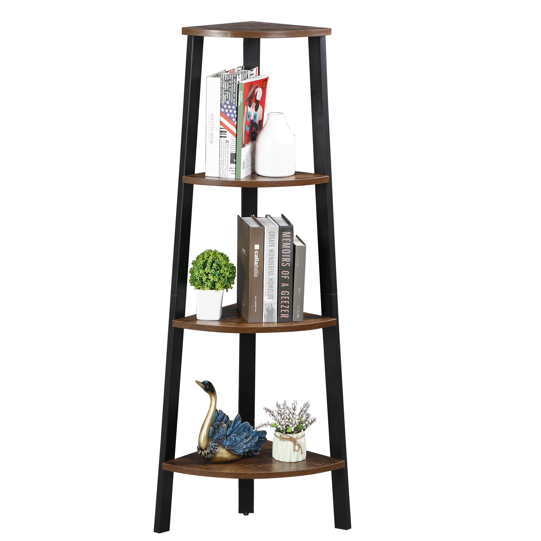 Amazon｜ZENY コーナーラック コーナーシェルフ 4段 収納ラック 収納