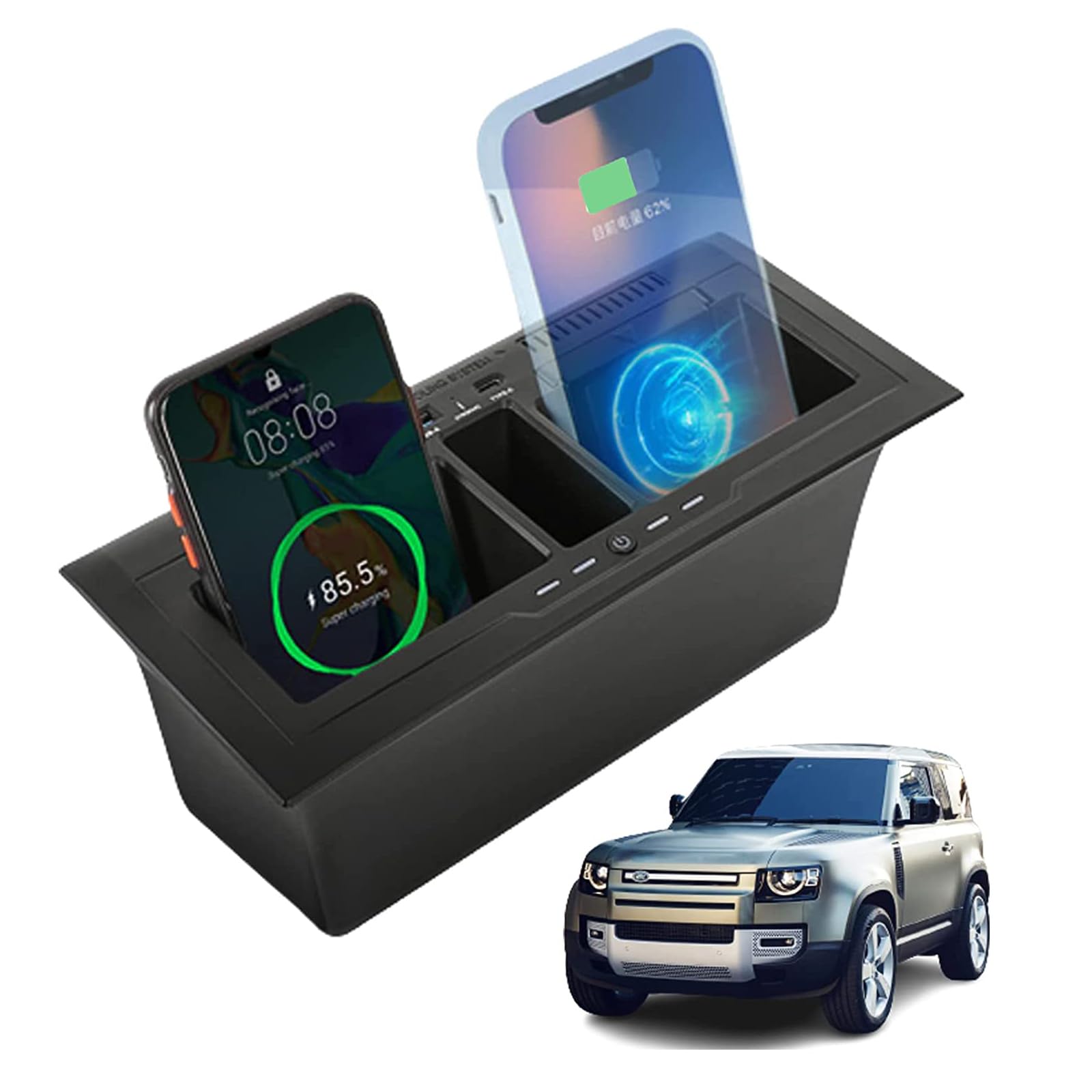 Amazon.co.jp: センターコンソール 車ワイヤレス充電器トレイ