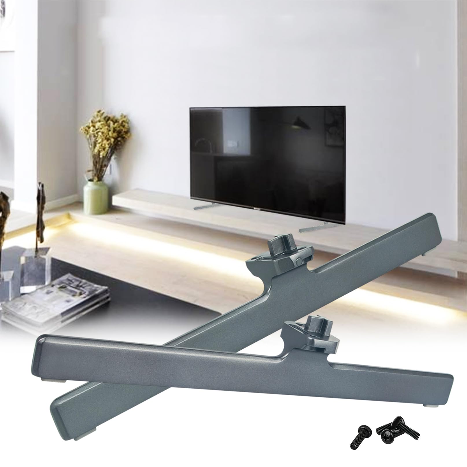 Amazon | Hisense Smart TV 65A66H用交換用ベーススタンド