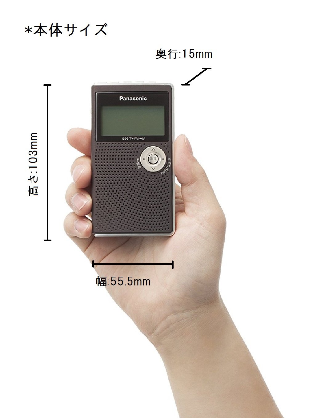 Amazon.co.jp: パナソニック ワンセグTV音声-FM-AM3バンドレシーバー