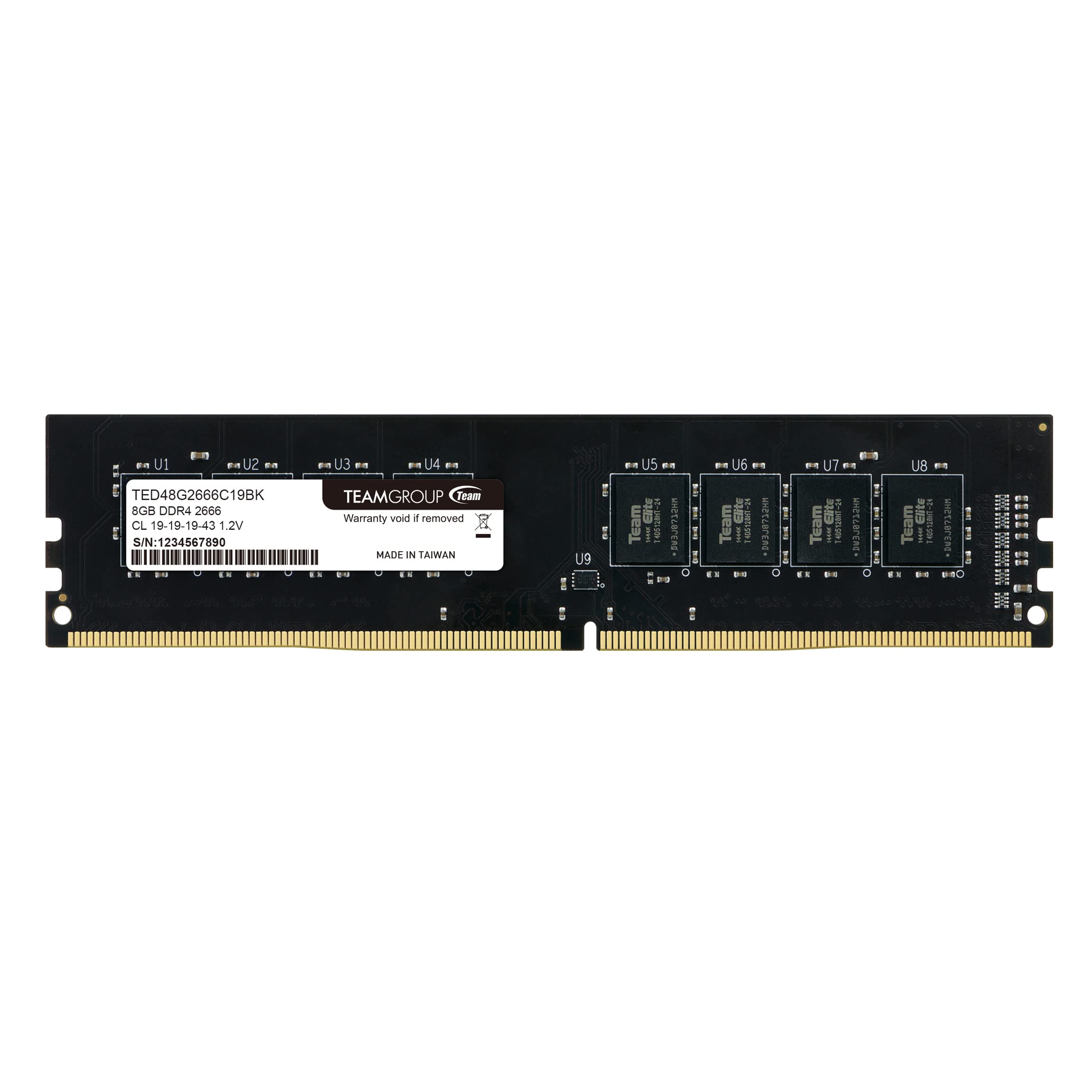 Amazon | TEAMGROUP Elite DDR4 8GB シングル 2666MHz PC4-21300 CL19