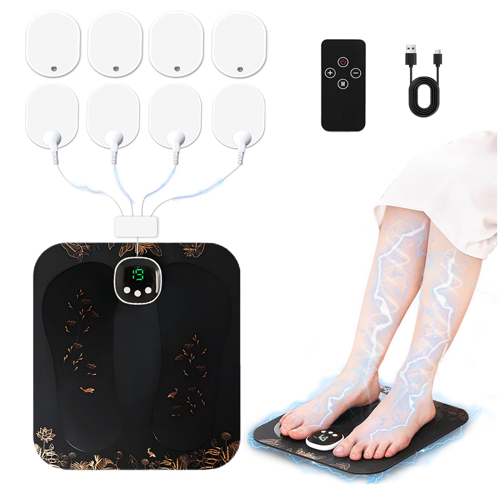 Amazon | 【2026革新進化・EMS強化・通電率200％UP!】emsフットマット