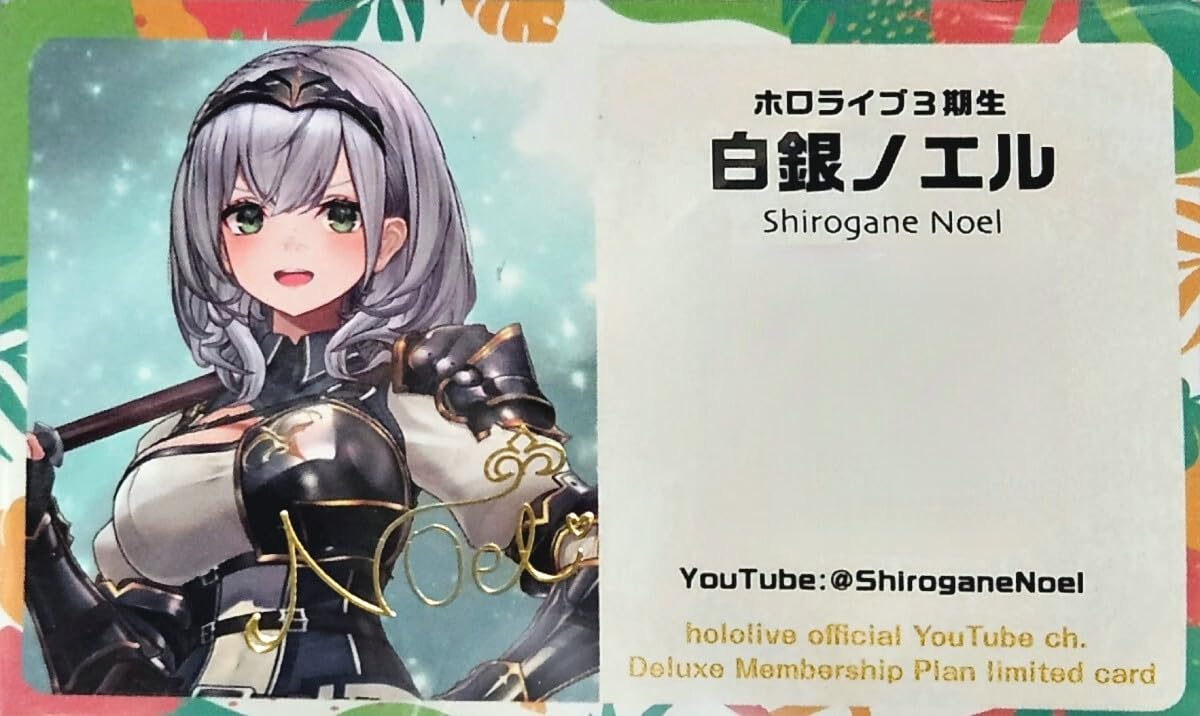 Amazon.co.jp: ホロEXPOメンバーシップ カード 白銀ノエル シリアル