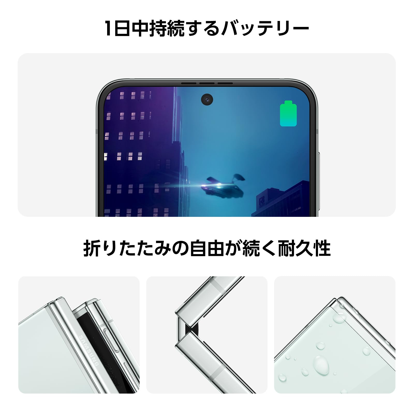 Amazon | Galaxy Z Flip5 ｜512GB｜グレー｜Galaxy AI対応｜SIMフリー