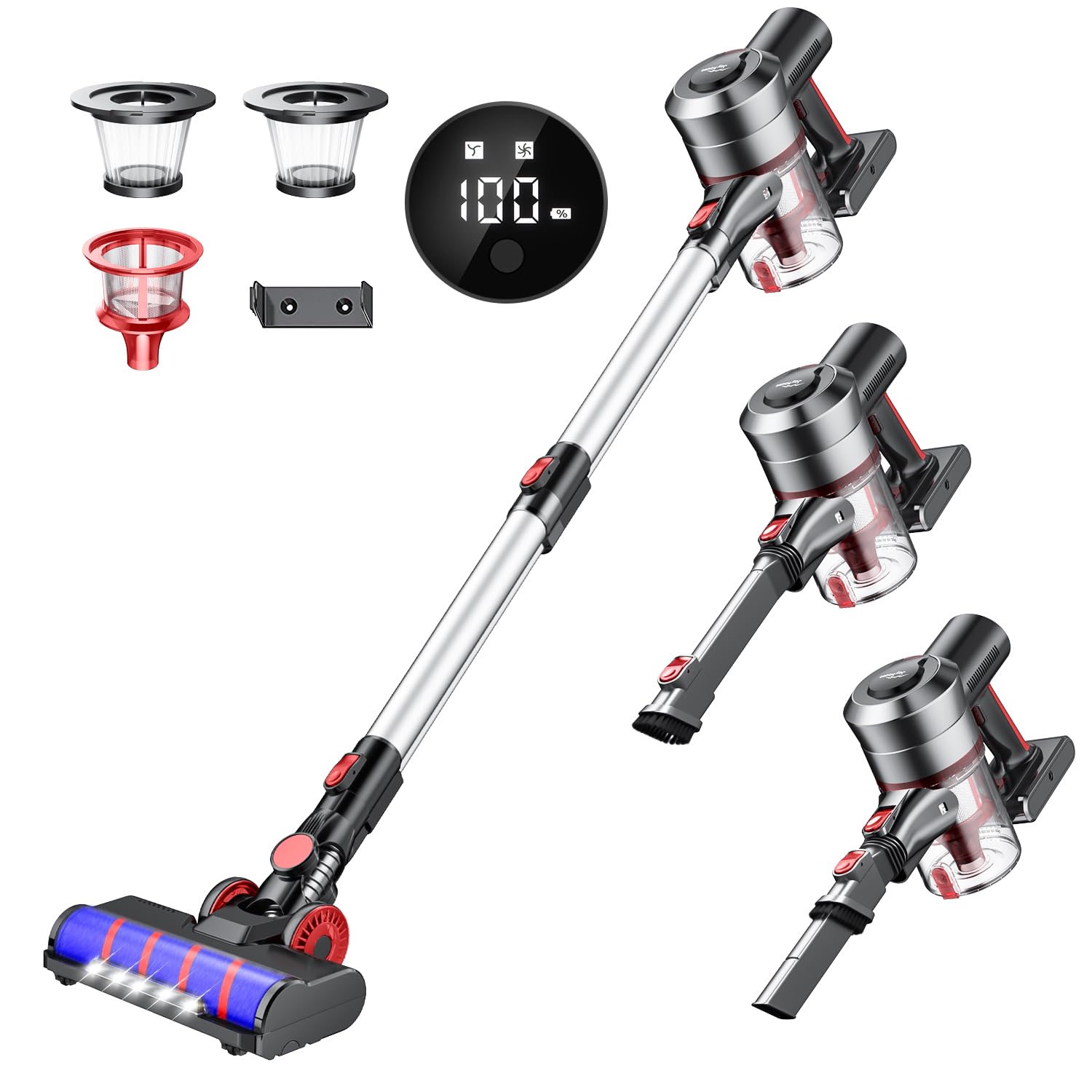 Amazon | 掃除機 コードレス 【2025進級版&45000pa超強力吸引&75分連続