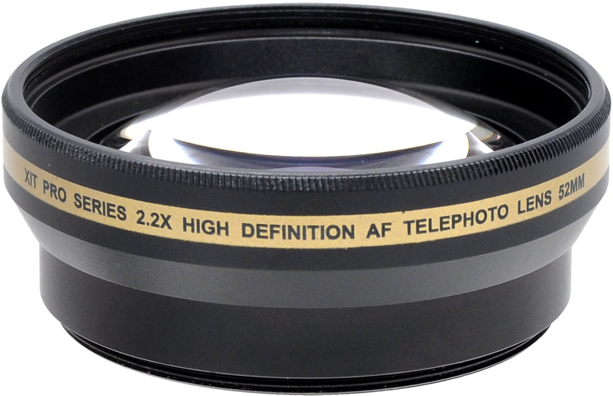 Amazon.com : Xit XT2X52 52mm 2.2x Telephoto Lens (Black) : Camera