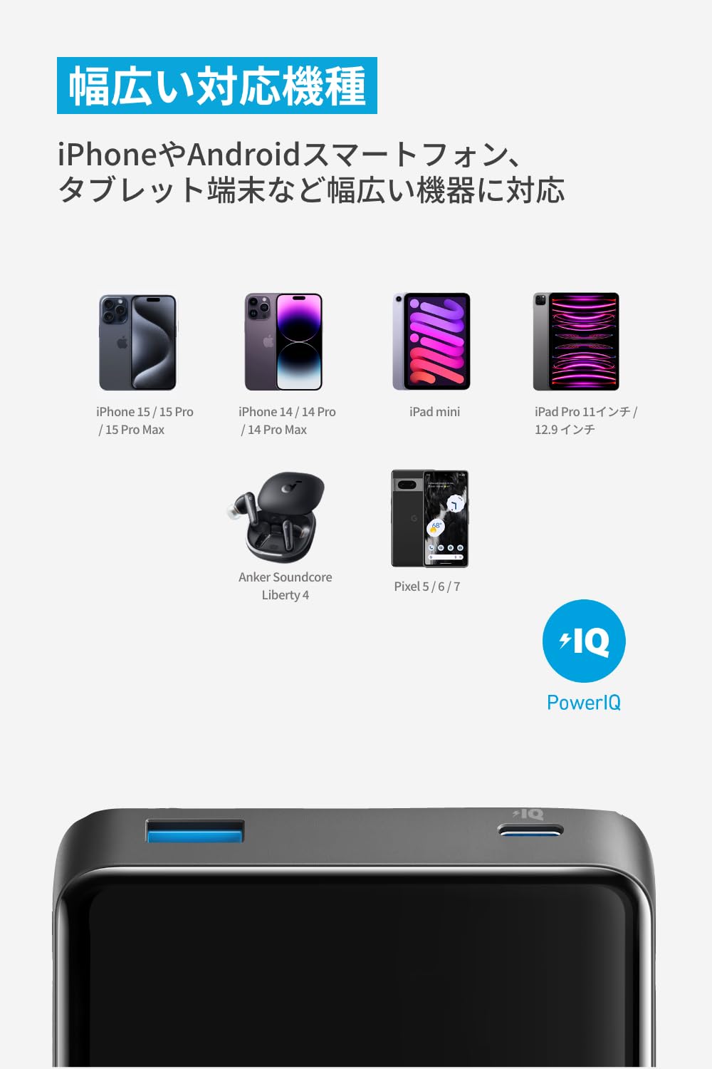 Amazon | Anker Power Bank (20000mAh, 15W, 2-Port) 大容量 モバイル