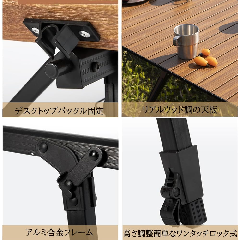 Amazon.co.jp: LEESA 90×60 アウトドアテーブル キャンプテーブル