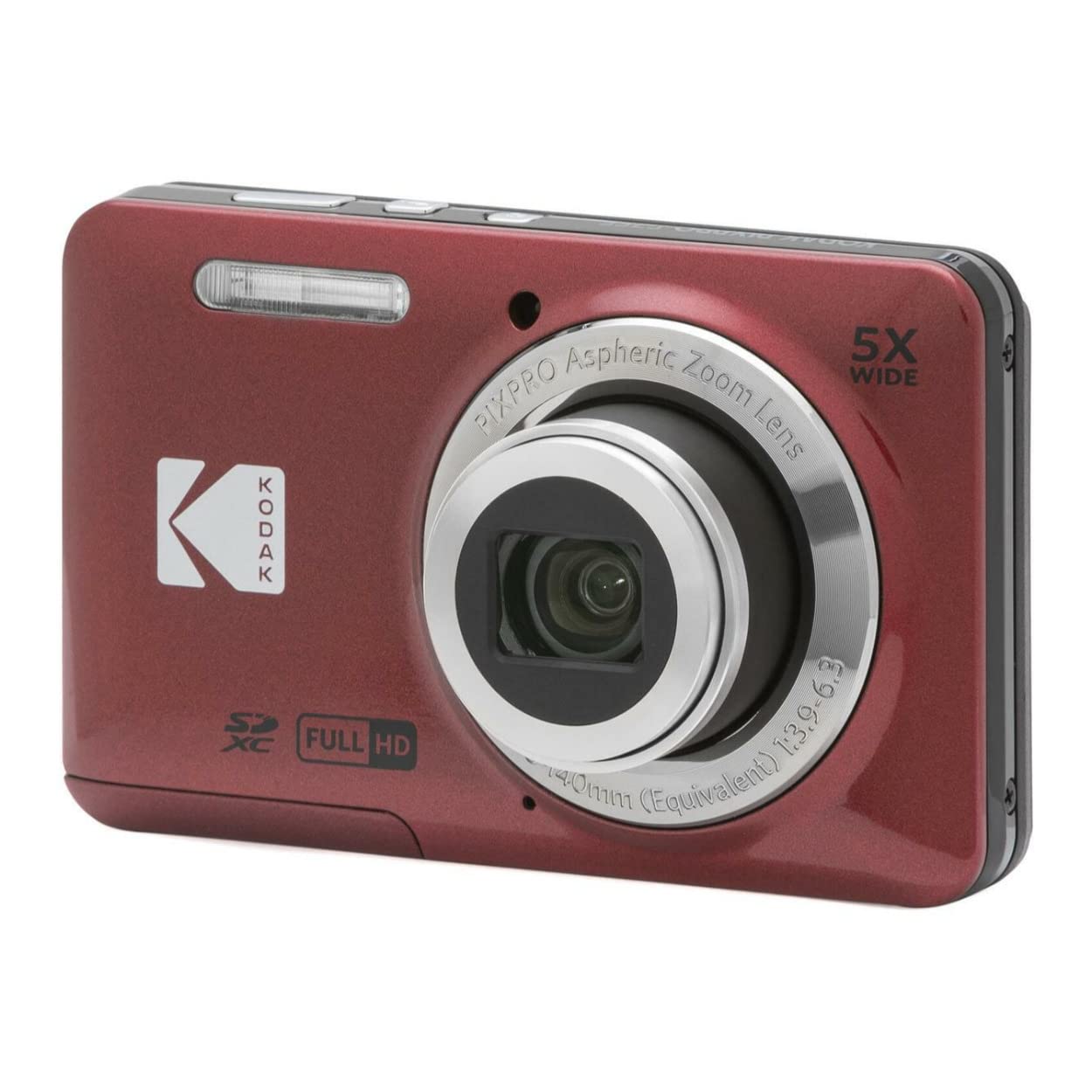 Amazon.com : Kodak PIXPRO Friendly Zoom FZ55 Digital Camera (Red